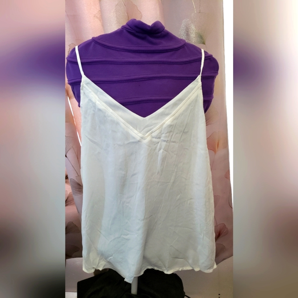 Loose fitting blouse light cream color